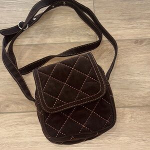 Vera Bradley Small Quilted Crossbody Bag microfiber exterior & adjustable strap